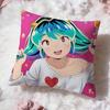 Cuscino Carino Anime U-Urusei Yatsura Copricuscino Comfort Premium Reversibile Copricuscino - Design Due in Uno per Qualsiasi Stanza e Interno Auto
