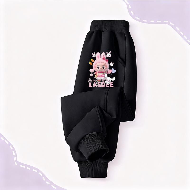 Baby Girls Clothes Casual Children Cartoon Print Pants Kid Sports Bottoms 90