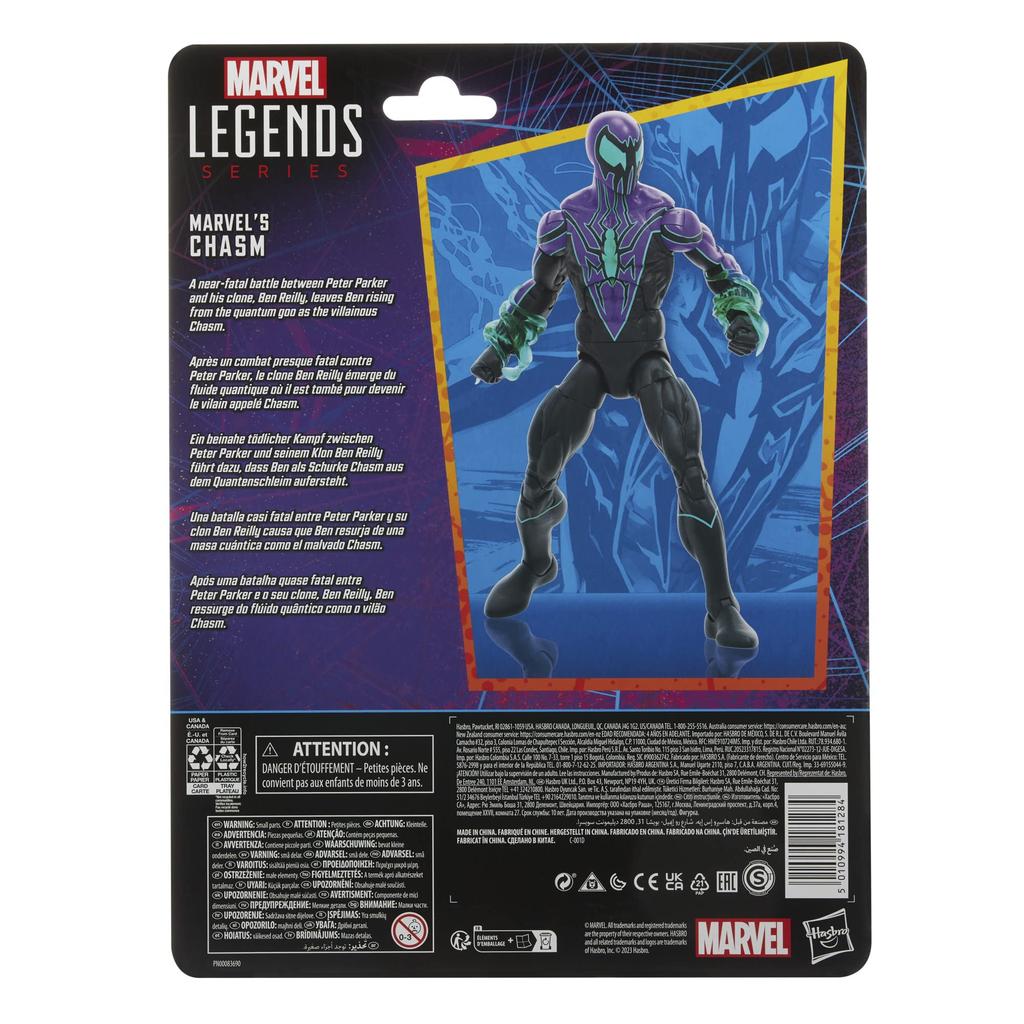 Hasbro Marvel Legends Series Chasm Legends Action Figure with 2 Accessories Authentic Spider-Man 6-inch (15cm) (F6568)