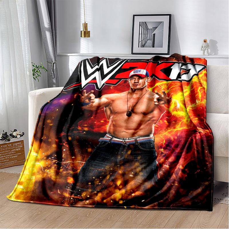 Wrestling entertainment John Felix Anthony Cena blanket Soft and warm flannel throw blanket Picnic blankets for beds Decoration