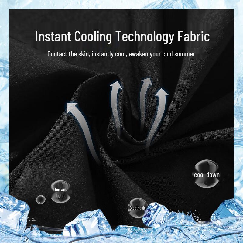 GLM Men's Cooling Stretch Straight-Leg Casual Pants