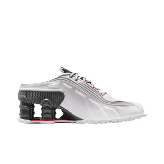 Martine rose x Nike Shox MR4 Platino Metallizzato Rosso Varsity Donna IM5420-100