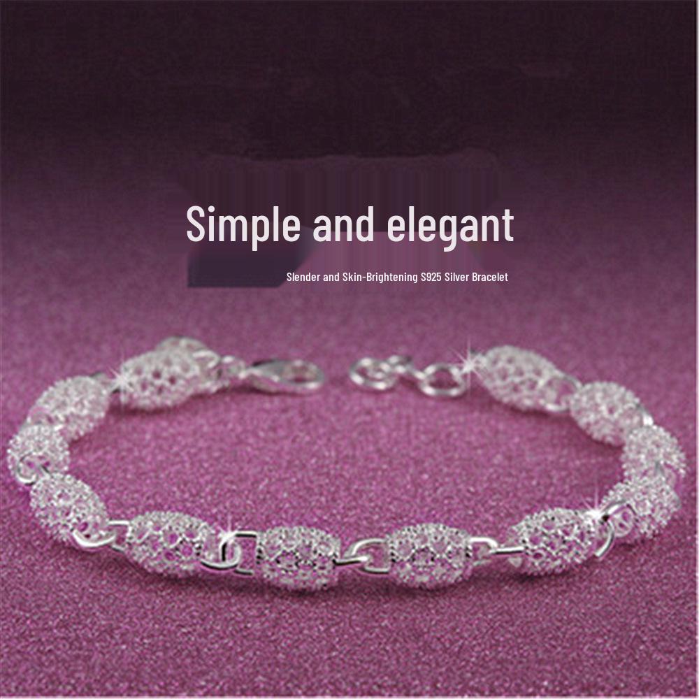 

Fashion Silver Jewelry Bracelet and Temperament Necklace Chain