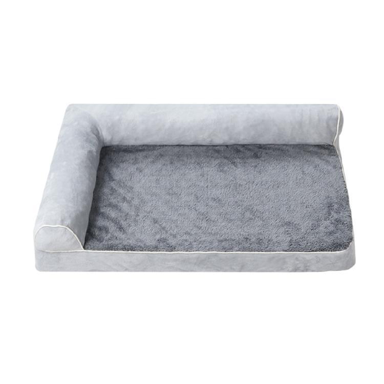 Four Season Dog Sofa with Armrests Breathable Dog Couch Bed Nonslip Washable Cover Dog Sleep Cushion Winter Dog Bed