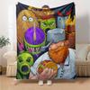 Plants Vs. Zombies Blanket Warmthful Decor Suitable for Livingroom Chair Picnics for All Occasions Modern Unique Gift for Family and Friends Camping