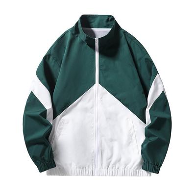 Casacos de Primavera e Outono, Casacos Casuais Diários Masculinos com Gola Alta, Cores Contrastantes, Casacos Modernos e Versáteis para Homens