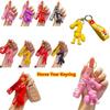 Cute Lucky Horse Keyring Traditional New Year Keyring Funny Animal Car Keychain  Bag Decoration