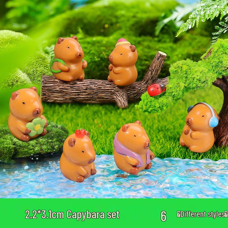 In Stock Hot-Selling Panda Doll Resin Craft Ornament for Micro Landscape Decor