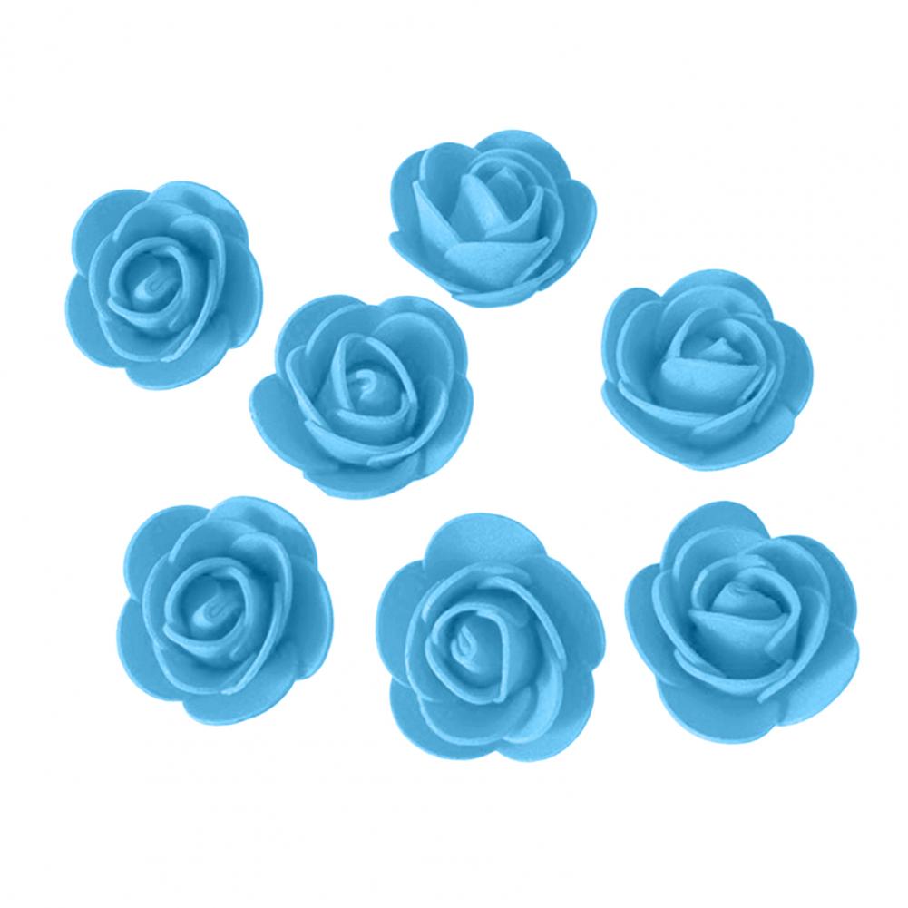 500 Pcs DIY Rose And Bear Flowers Artificial Rose Head Flower Arrangement Mini Artificial Foam Rose Heads Bulk Flower Heads