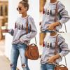 Cozy Womens Christmas Sweatshirt Long Sleeve Jumper Blouse Perfect For Holiday Celebrations