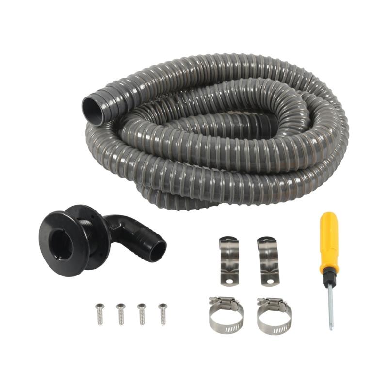 90 Degree Thru Hull Fitting Connector Leakproof Angled Thru Hull Fitting Bilge Pump Drain For Boating Boats Yacht