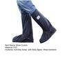 1 Pair Waterproof Shoe Covers, Reusable Rain Boot Shoe Cover with Side Zipper, Reflector, Anti-Slip Shoe Protectors for Men Women