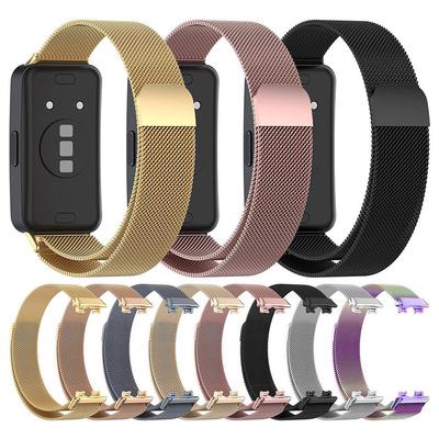 Milanese Loop-Armband für Huawei Band 8, Edelstahl-Mesh-Armband