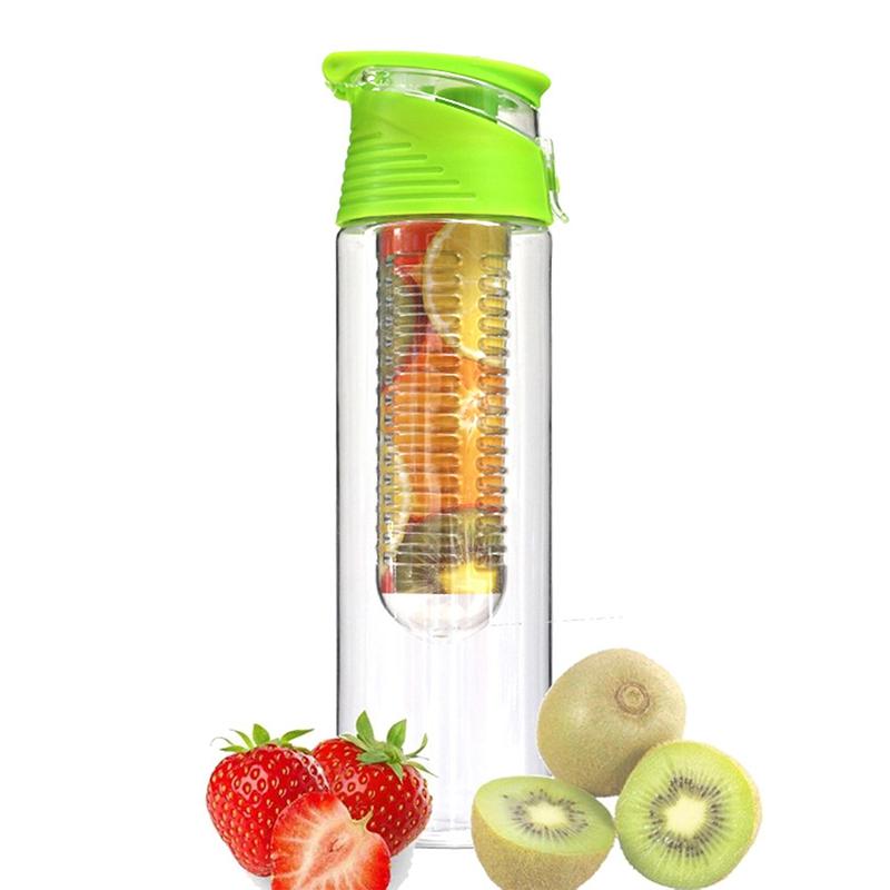 Portable Sport Water Bottles Fruit Infuser Plastic Water Cup Bpa Free 700ml Water Bottles With Filter Juice Shaker Water Cup