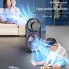 ZISIZ Dual-Head Desk Fan with Light & USB Charging