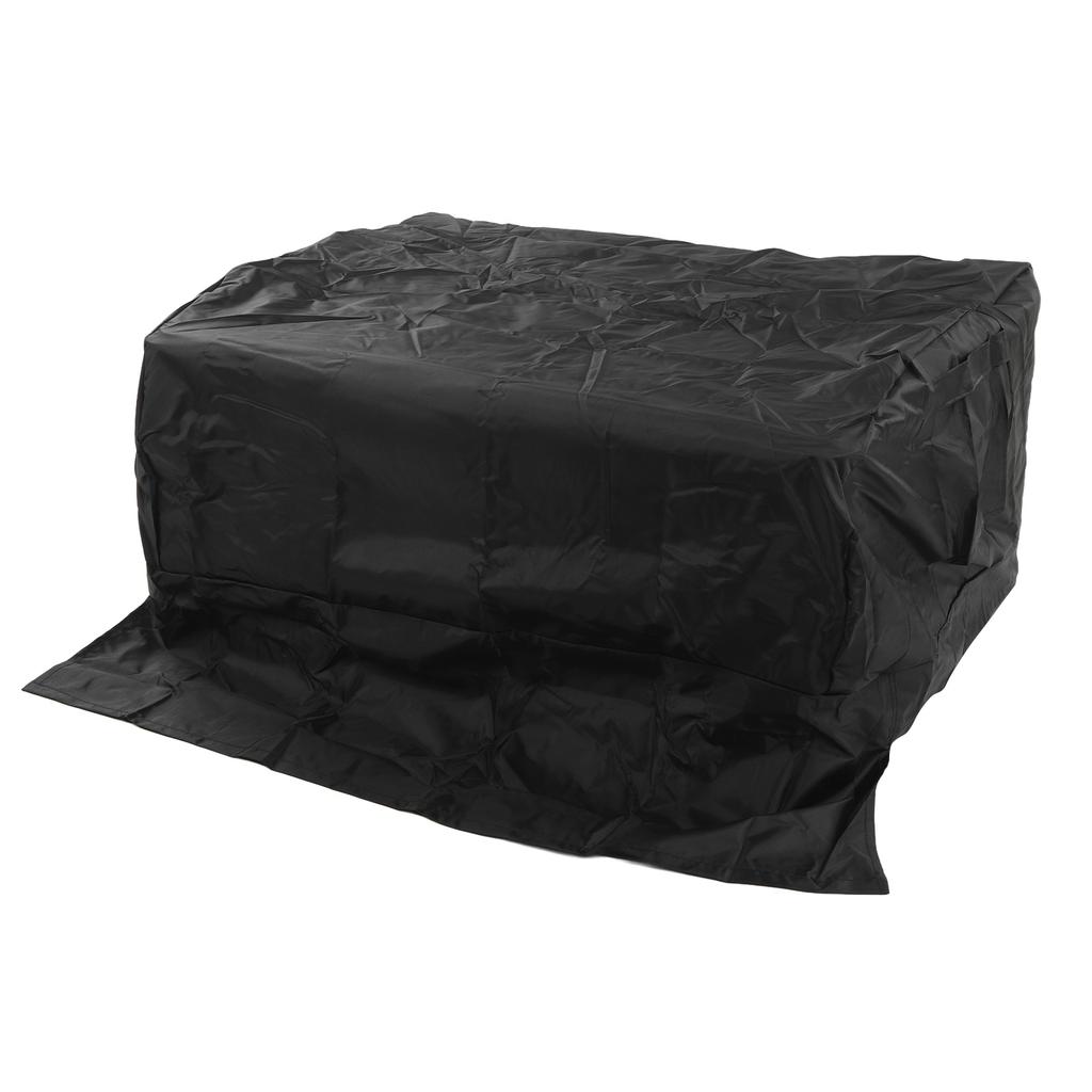 BBQ Grill Cover Waterproof Oxford Cloth Outdoor Rainproof Dustproof Sunproof Built in Grill Top Cover Grill Cover Black