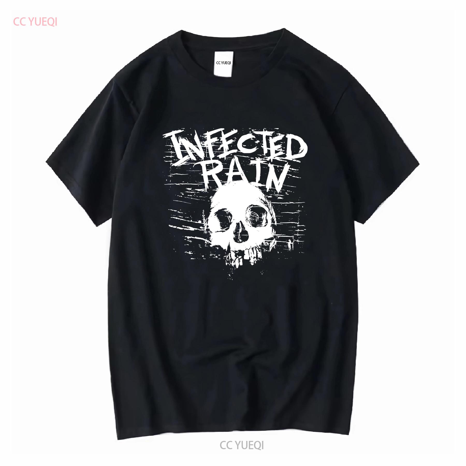 

Infected Rain Alternative Metal Band Logo T Shirt S 2XL vintage Washed fashion Breathable Top For Everyday Wear Versatile 4XL
