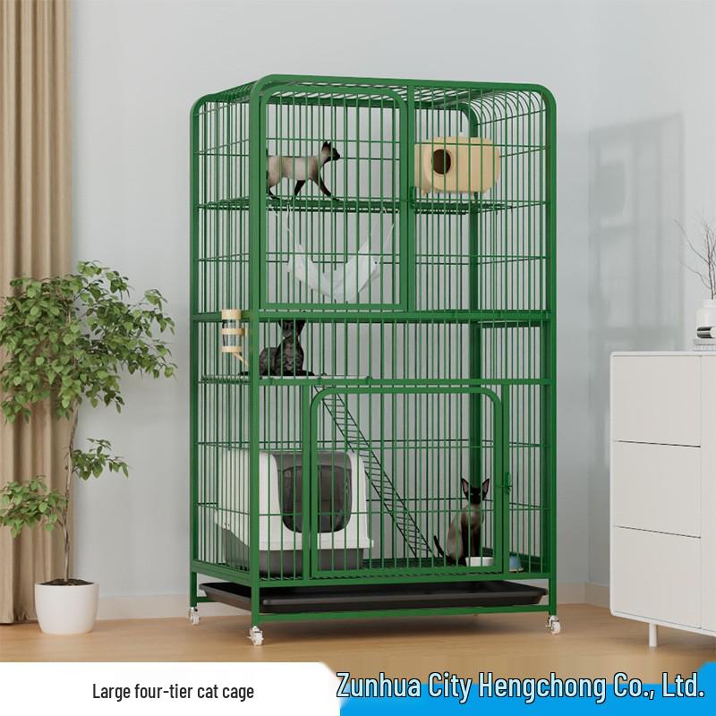 Extra-Large Three-Layer Cat Cage Villa for Household Use
