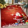 Christmas Living Room Carpet Crystal Velvet Non-slip Floor Mat Festive Atmosphere Bedroom Bedside Blanket