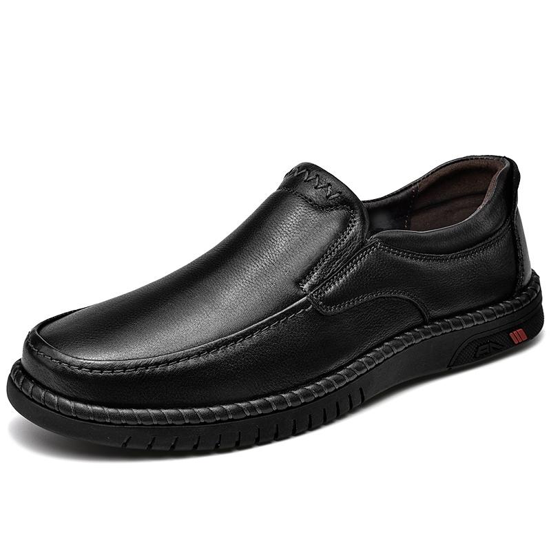 Fashion Genuine Leather Men Loafers Soft Cowhide Mens Casual Shoe Man Footwear High Quality Oxford Shoes Business Walking Shoes Sneakers