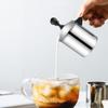 Portable Stainless Steel Milk Frother, 400/800ML, Stovetop Safe, Coffee Foamer, Milk Frother, Coffee Mixer for Milk, Latte, Macchiato, and More, Perfe
