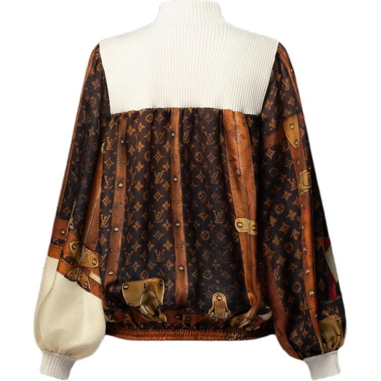 LOUIS VUITTON SS24 Velvet feel Coat Women's Multicolor 1AGGTF