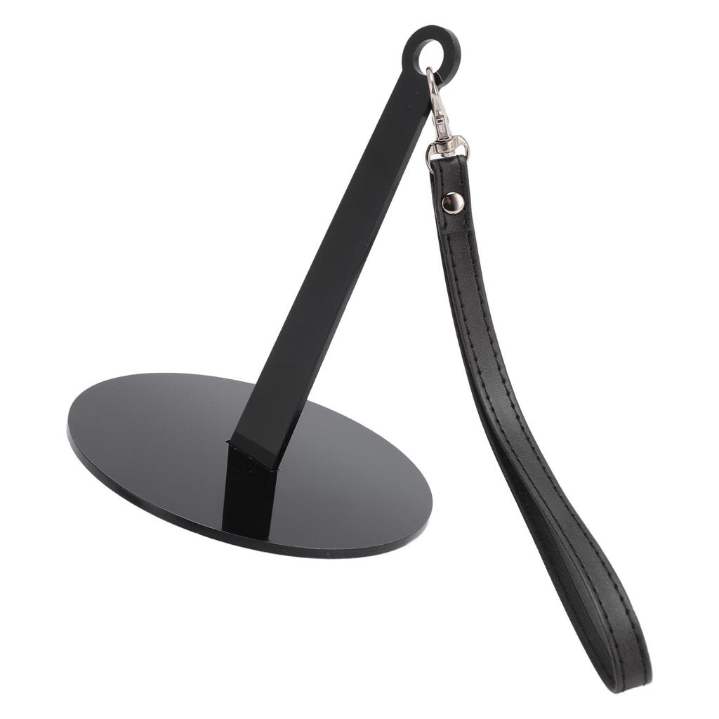 2PCS Wrist Yarn Stand Portable Thread Ball Holder Acrylic Knitting Sewing Yarn Dispenser with PU Leather Strap Black
