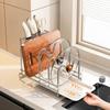 Multi-Layer Pot Lid Rack Stainless Steel Countertop Organizer  Cookware Organization