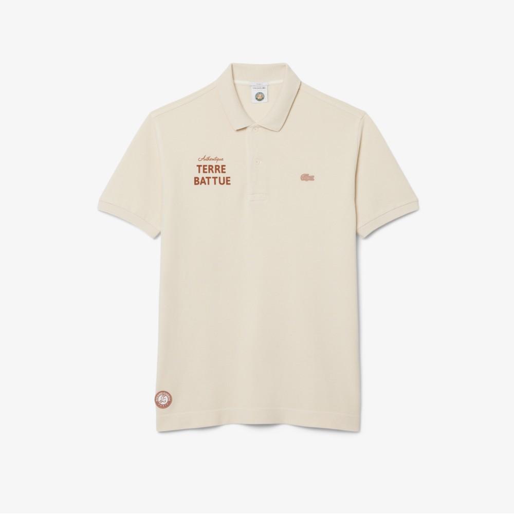 [Lacoste] Men's Roland Garros Graphic Short-Sleeve Polo Shirt PH0349-56GK74