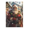 Santa Claus Area Rug, Holiday Living Room Floor Decor, Christmas Bedroom Floor Carpet, Kids Room Art Deco Rug, Housewarming Gift