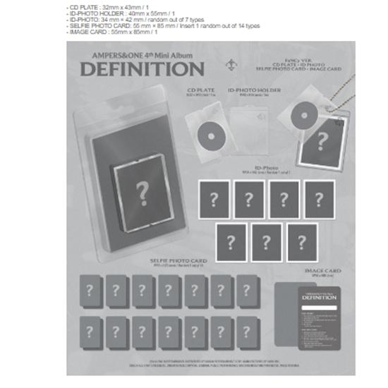 AMPER AND ONE - 4th Mini Album - ??DEFINITION (?FaNCy Ver.(PLVE)