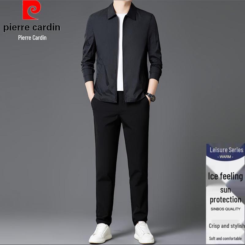 Pierre Cardin Men's Summer Sun Protection Cardigan Jacket