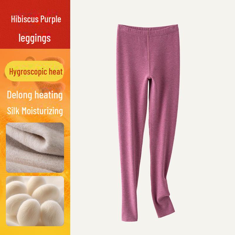 Women's High-Waist Cashmere Silk Velvet Self-Heating Fleece-Lined Pants