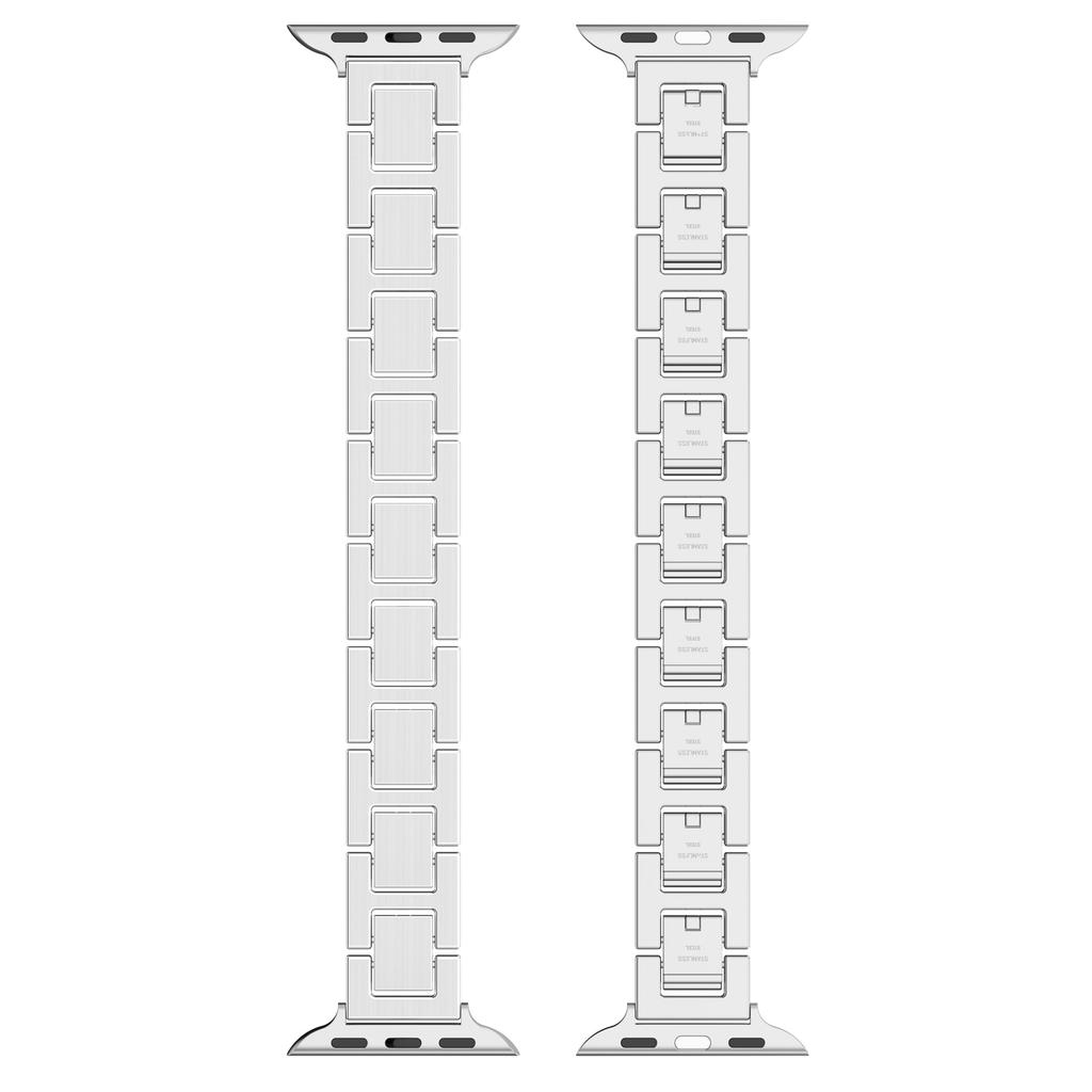 For Apple Watch 10 46mm/Ultra 2/Ultra 49mm/9 8 7 45mm/SE (2023) SE (2022) SE 6 5 4 44mm/3 2 1 42mm Watch Band Stainless Steel Strap