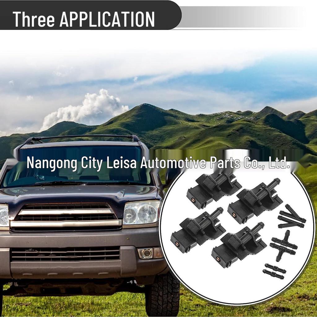 Toyota Windshield Washer Nozzle Connector Set - 4 Pieces (85381-12300)