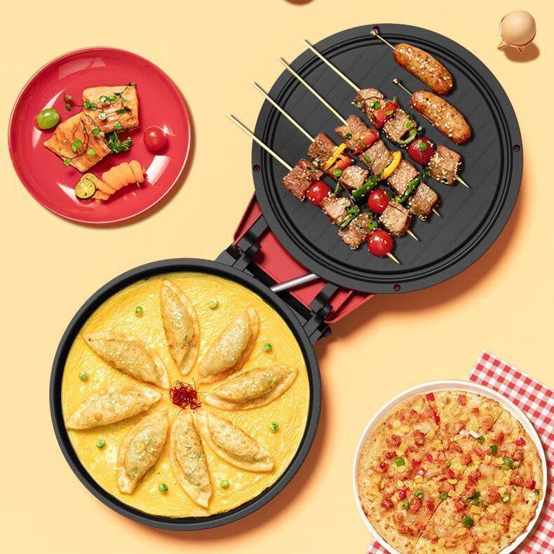 Double-Sided Electric Pancake Griddle for Crepes - Automatic, Deepened Design for Students & Homes
