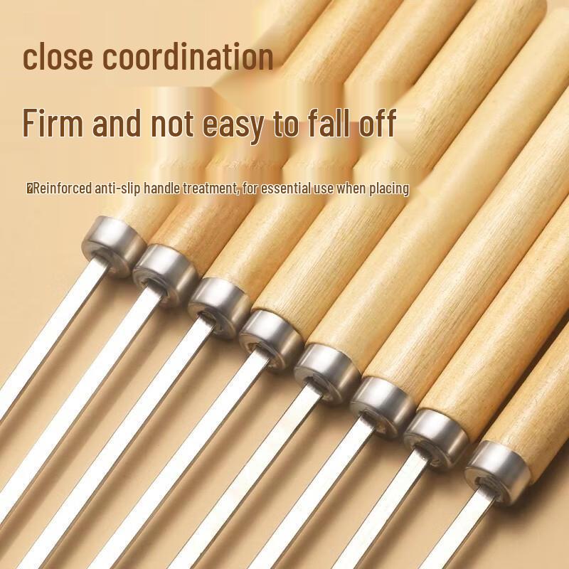 JingJingRS Stainless Steel BBQ Skewers