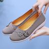Vecchie scarpe di stoffa di Pechino Scarpe basse traspiranti per anziani e mezza età Scarpe antiscivolo da donna Vecchia signora pigra casual mamma scollata
