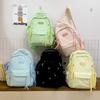 Schoolbag Cute Girl Schoolbag Large Capacity College Style Junior High School Girl High School College Student Backpack Leisure Travel Backpack