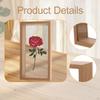 Shadow Box 3D Picture Frame Bouquet Badges Wedding Flower,Clear,Art with Glass Cover,Keepsake