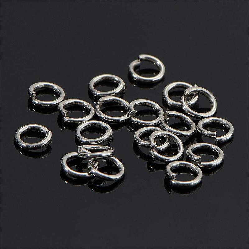 2000Pcs 4/5/6/7/8/9/10mm Stainless Steel Open Jump Rings Strong Split Ring Connectors for Necklace Bracelet Jewelry Accessories