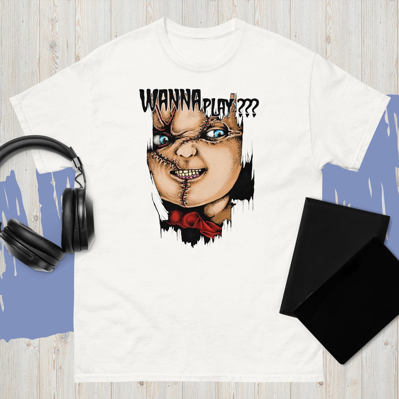 Chucky Wanna Play Child S Play 80 S Horror Slasher Funny Movie Shirt M