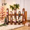 Pink Nutcracker Pendants 10/20/30Pcs Wooden Christmas Ornaments, Watercolor Hanging Decor with Girl Gift Ideas Ballerina, Horse & Mouse King Designs,