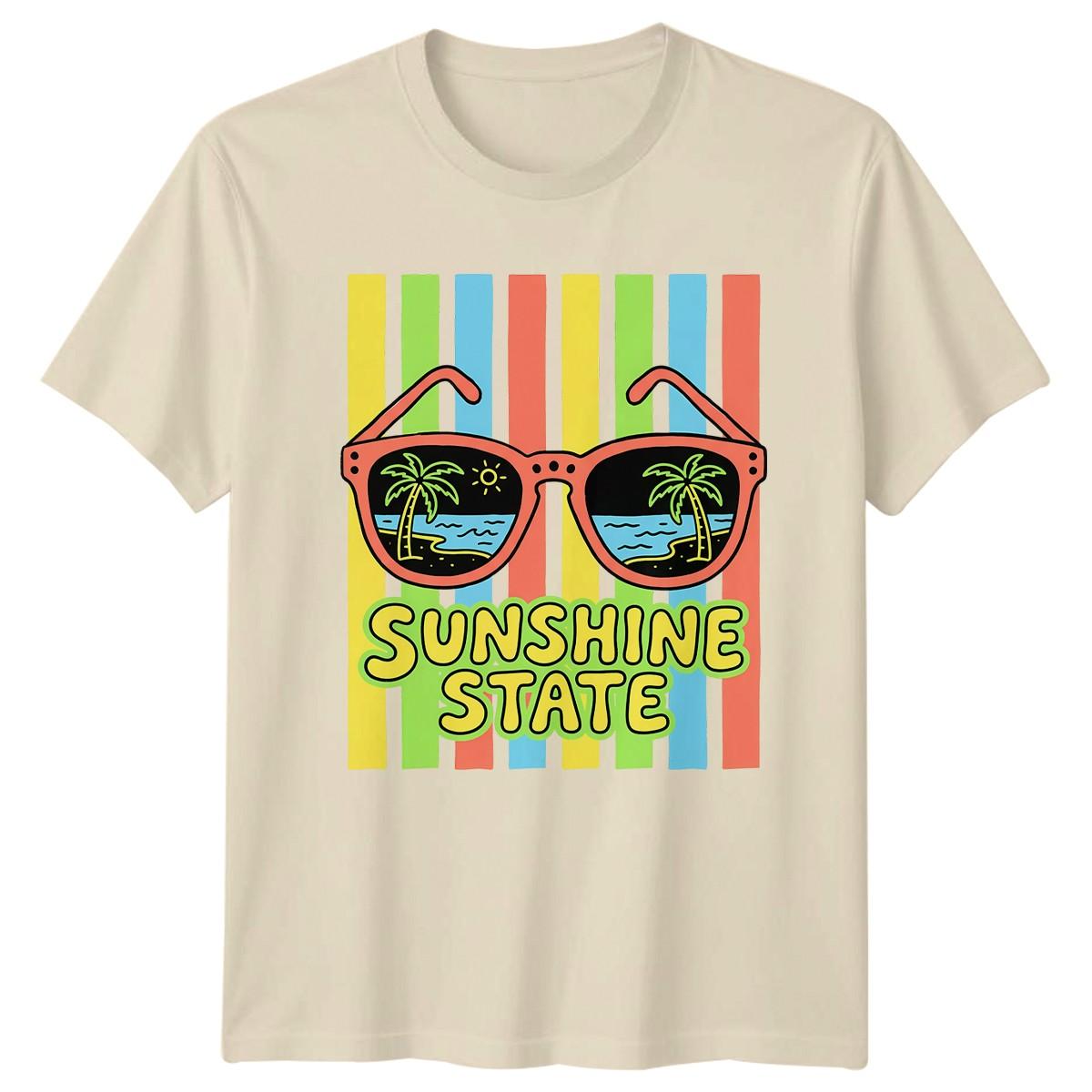 Sunshine State T-Shirt Beach Summer Florida Gift For Him And Her S