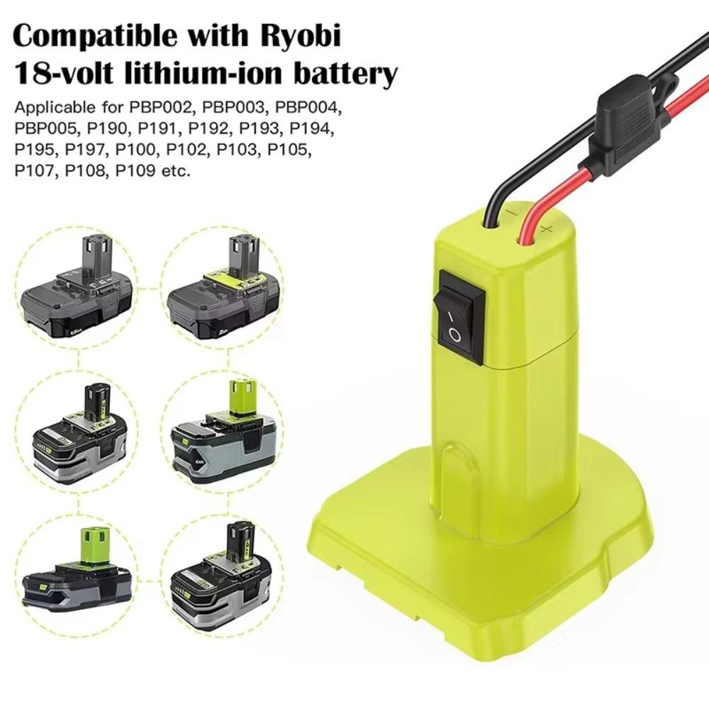With Fuse Switch Power Wheels Adapter 12AWG Wire DIY Adapter Battery Adapter Connector  18V Battery