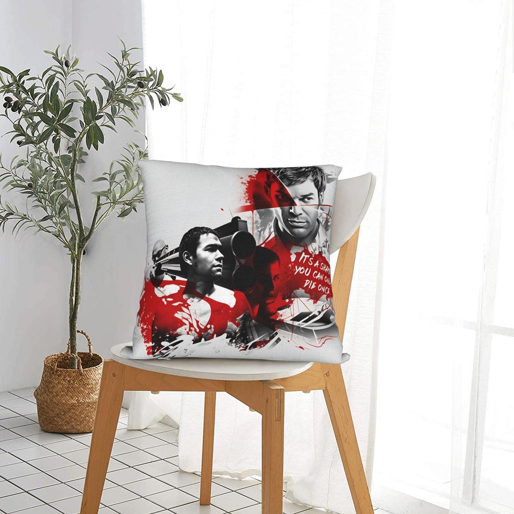 Federa Cuscino D-Dexter Morgan Design Copricuscino Per Soggiorno Letto Sedia Federe Carine Divertenti