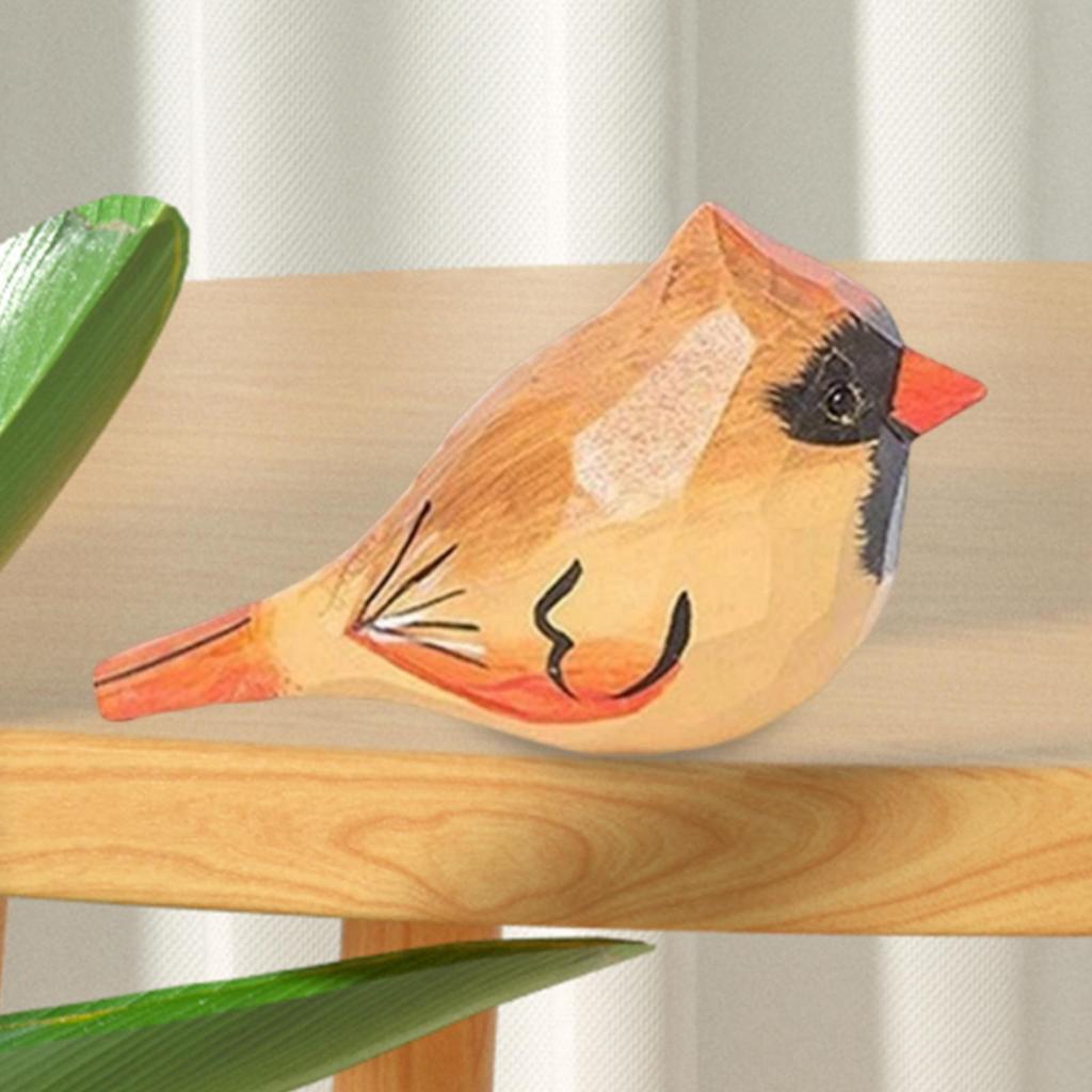 Simulation Bird Statue Bird Figurine Parrot Decoration Animal Sculpture Resin