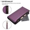 Zipper Leather Case For Iphone SE 2 3 4 2020 2022 2024 X XS XR 6 6S 7 8 Plus 11 12 Mini Pro Max Wallet Cover Casing