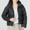 Under Armour Cgi Down Jacket Solid Color Sports Casual Hooded Short Warm Down Coat Women Outerwear Black 1375442-001