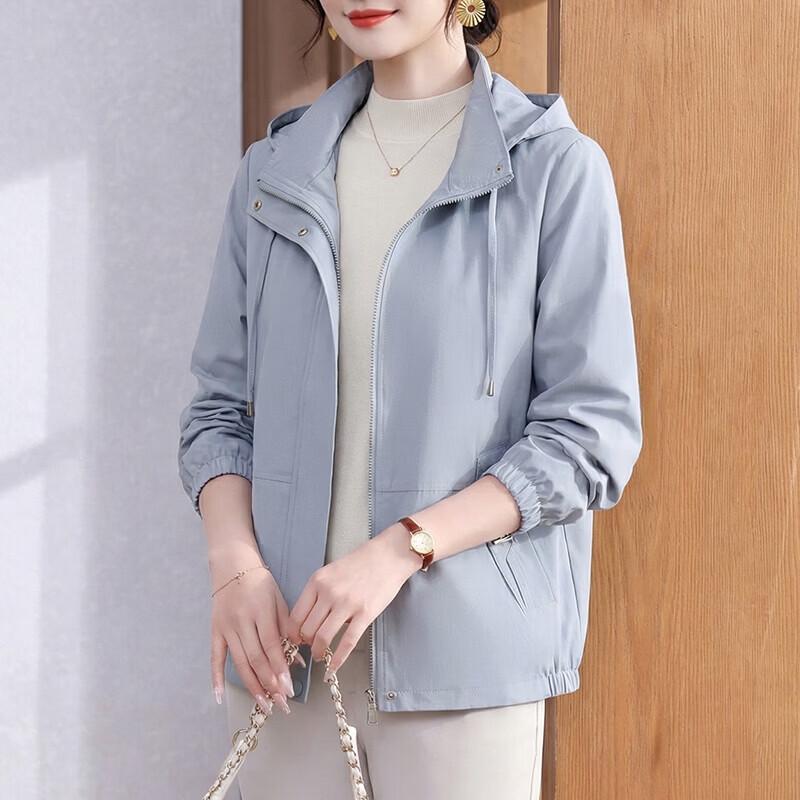 

Модная женская куртка Xuexi для среднего возраста Весна/Осень 4XL